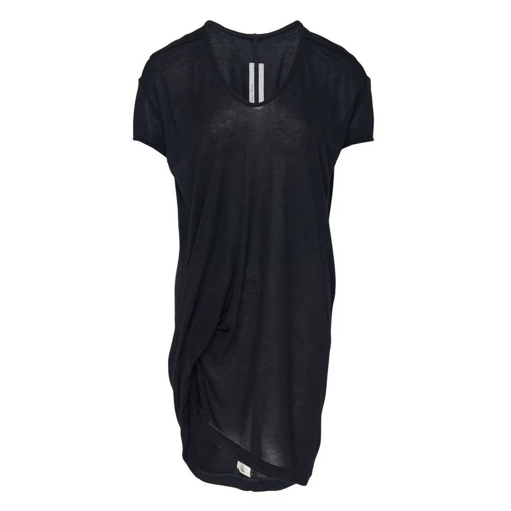 NEW RICK OWENS women's hiked t-shirt in black